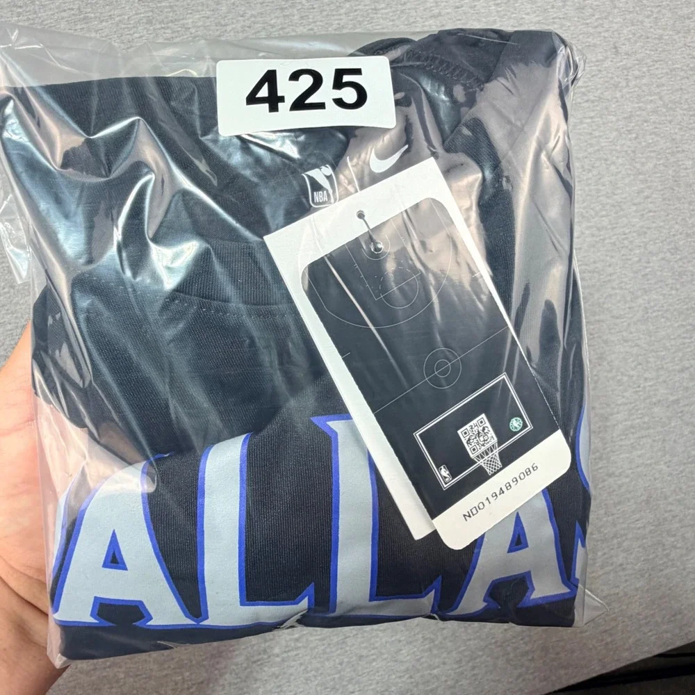 Nike Dallas Mavericks NBA City Edition Dri-FIT Long Sleeve Shirt Kids XL 18-20